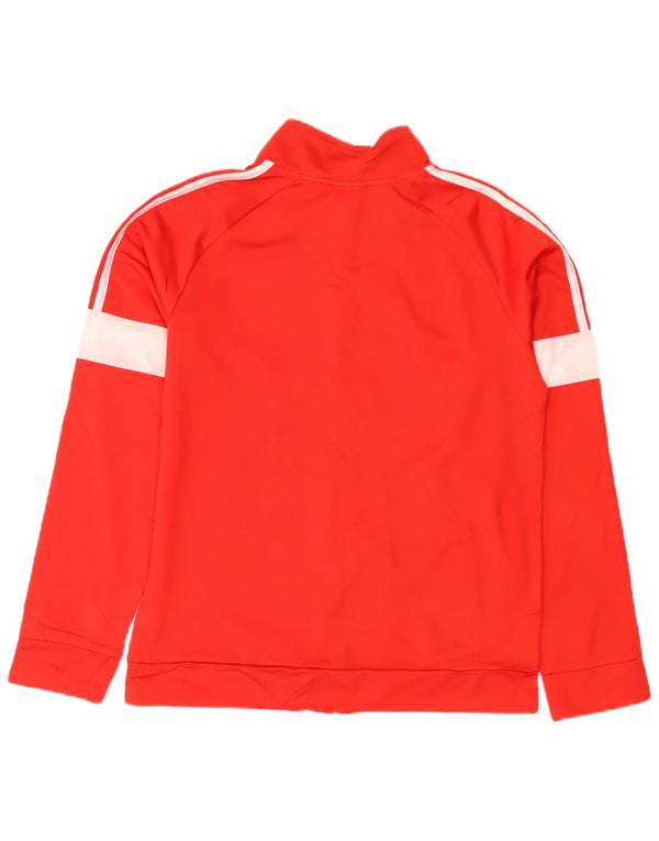 Adidas piger træningsdragt topjakke 13-14 år XL Rød Colourblock Polyester