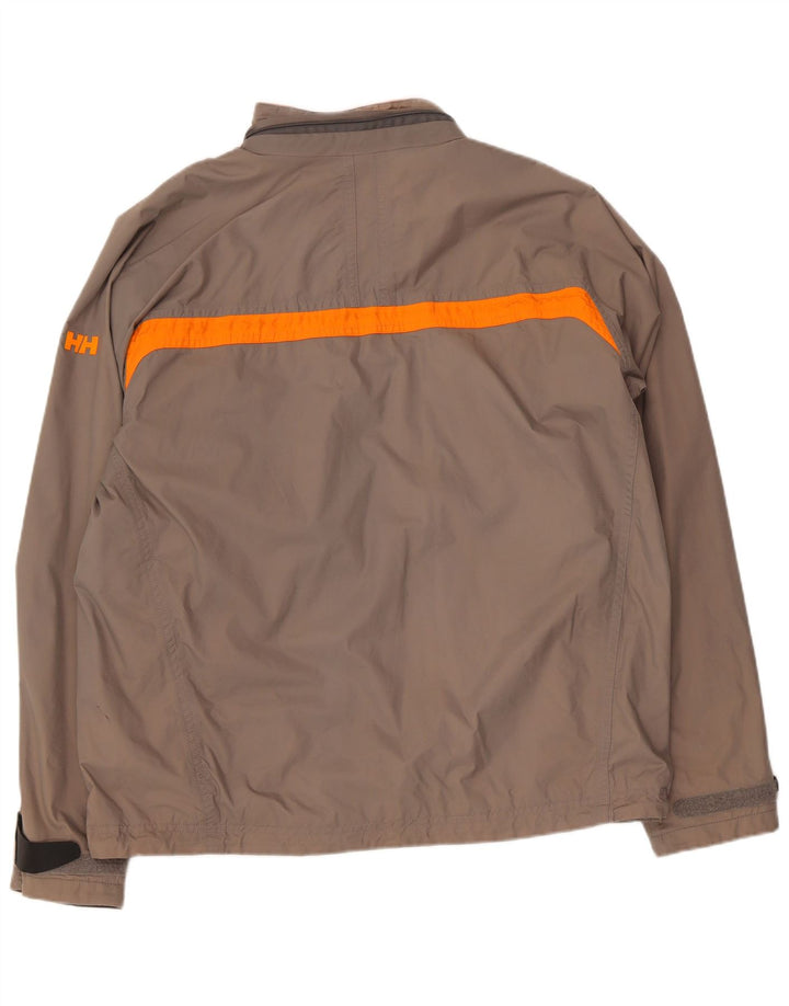 Helly Hansen Regnjakke til mænd UK 40 Stor Grå Nylon