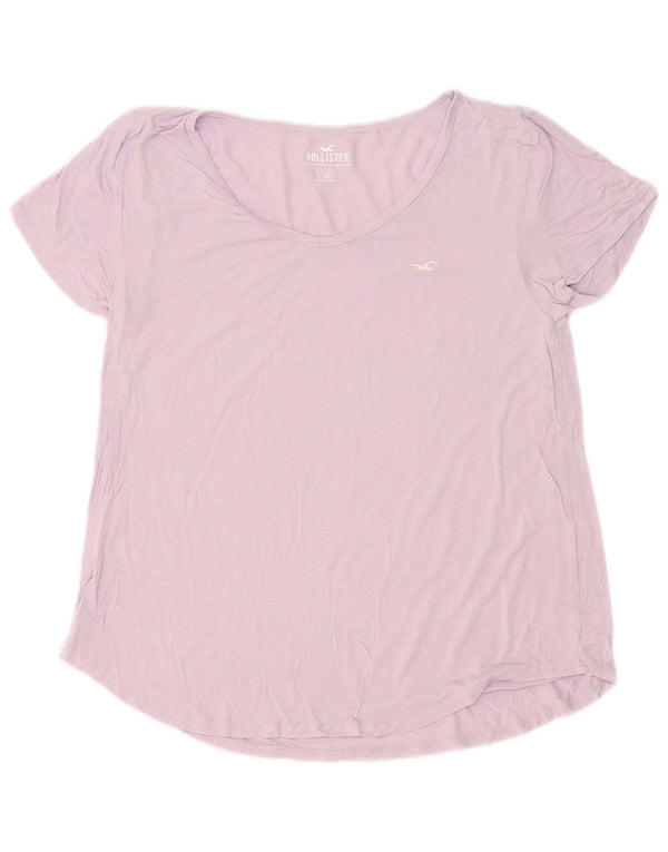 Hollister T-Shirt Top UK 14 Medium Lilla
