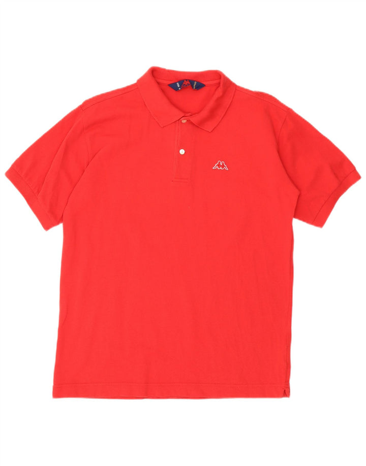 Kappa herre poloshirt Medium rød bomuld
