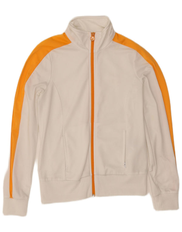 Puma træningsdragt topjakke til kvinder UK 12 Medium White Colourblock Polyester