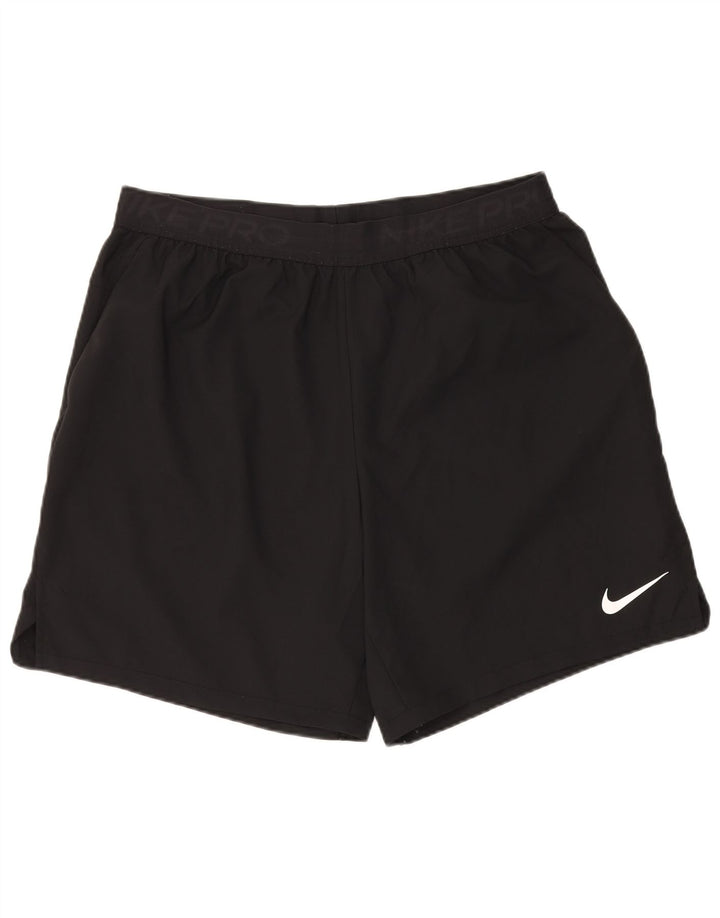NIKE Mens Dri Fit Graphic Sport Shorts 2XL Black Polyester