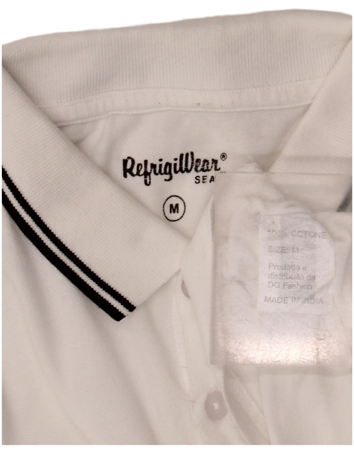 Refrigiwear Herre poloshirt Medium hvid bomuld