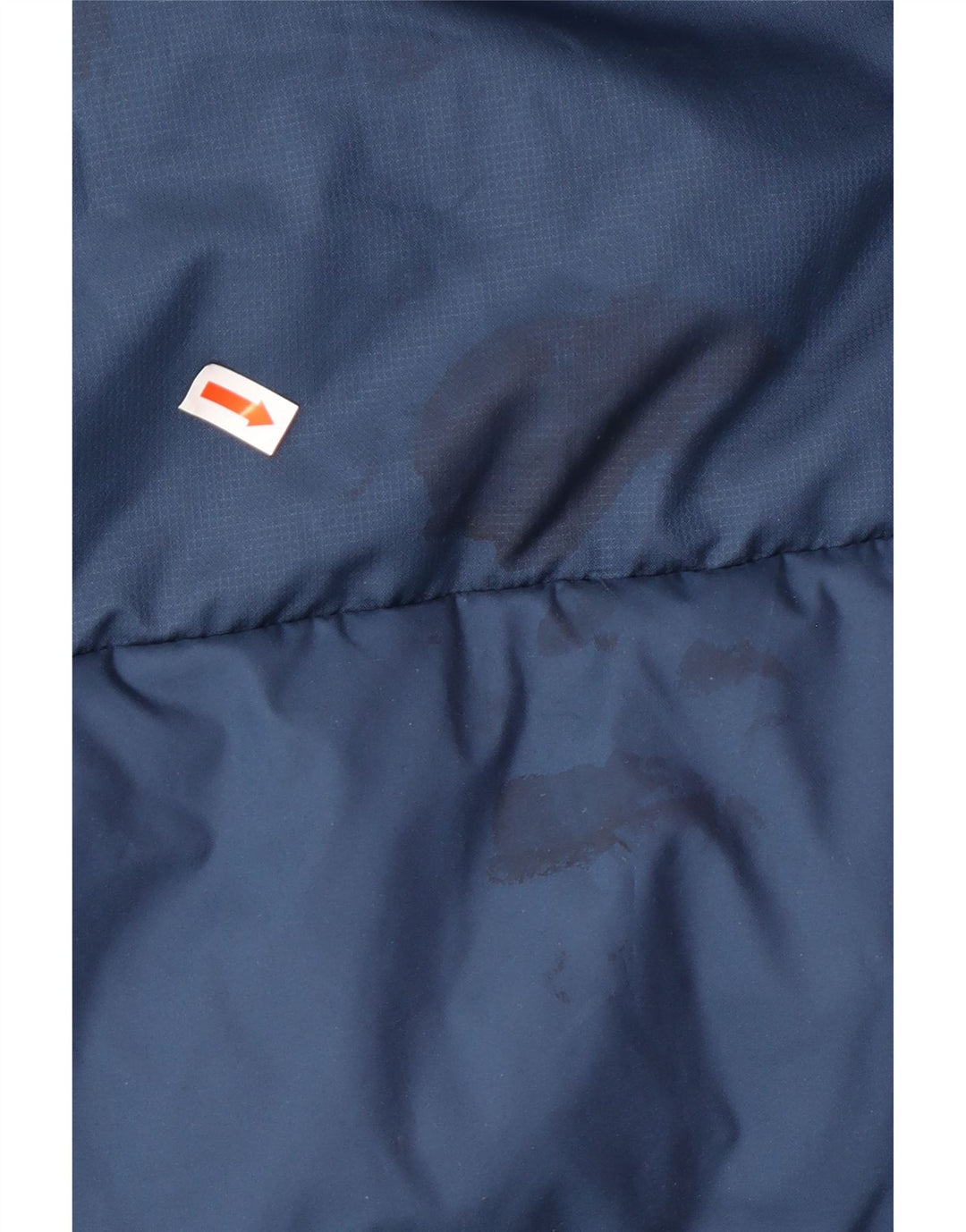 ADIDAS Herre hættepolstret jakke UK 42 XL Navyblå Polyamid Vinter