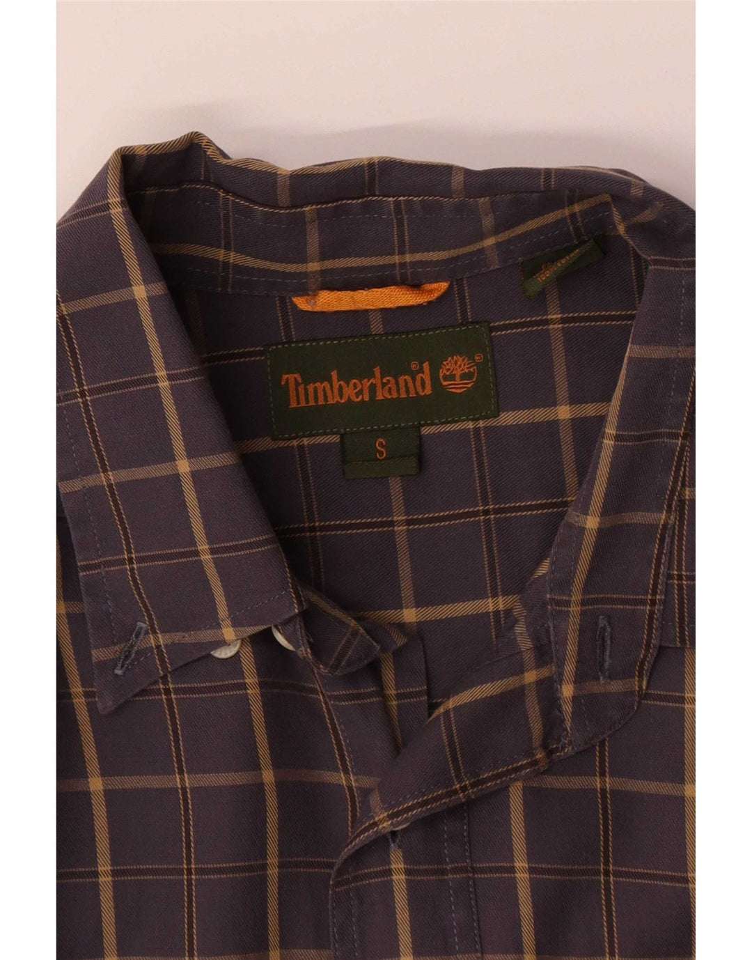 Timberland Herre Loose Fit skjorte lille blå ternet bomuld