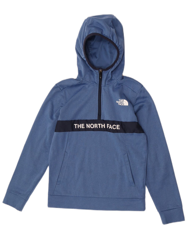 The North Face Boys Grafisk Hoodie Jumper 14-15 år XL Blå Colourblock