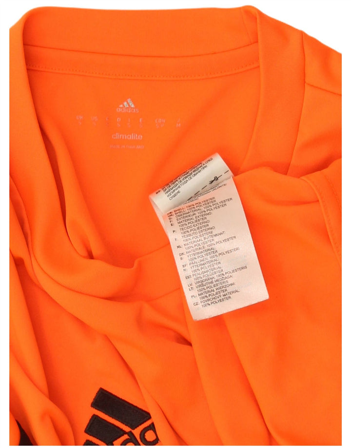 ADIDAS Herre Climalite T-Shirt Top Lille Orange Polyester