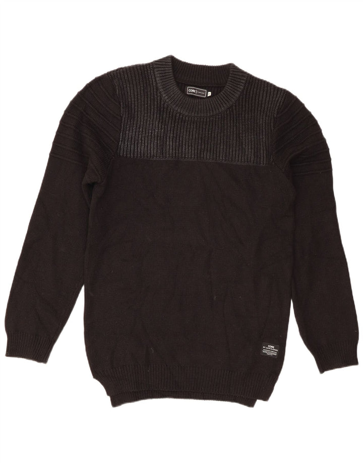 Jack & Jones Herre trøje med rund hals, lille sort akryl