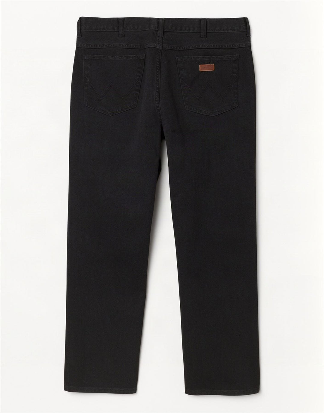Wrangler Herre Regular Fit Straight Jeans W40 L32 Sort Bomuld
