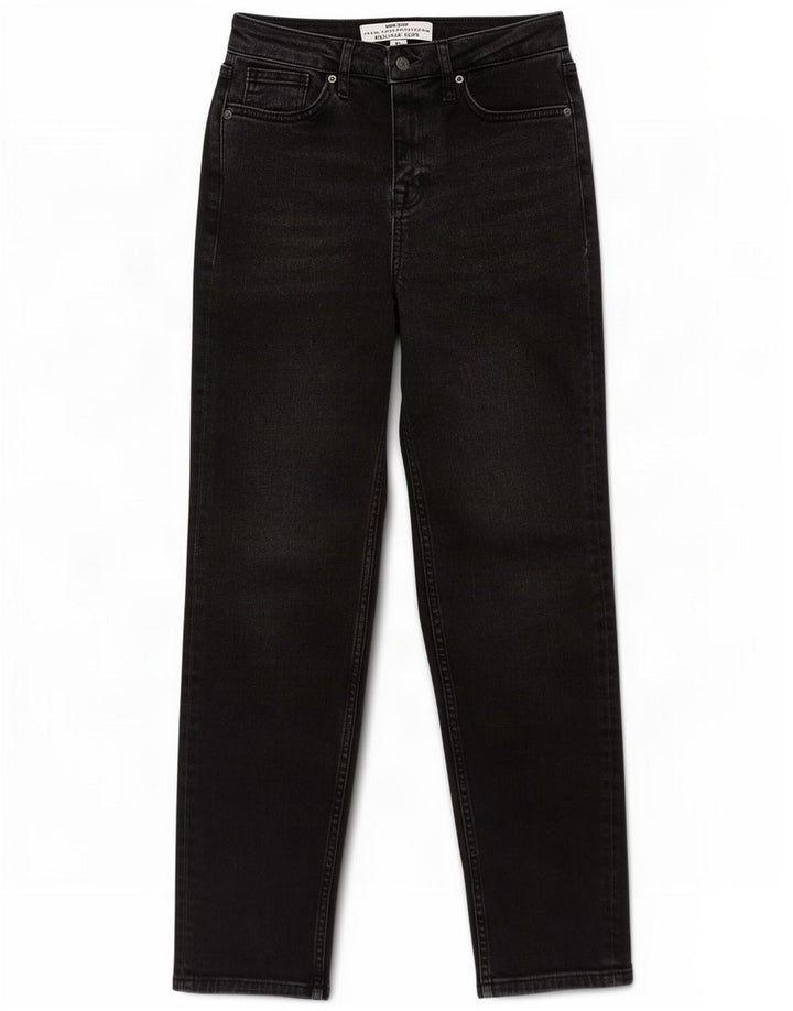 White Stuff Womens Relaxed Slim Jeans UK 8 Small W26 L28 Black Bomuld