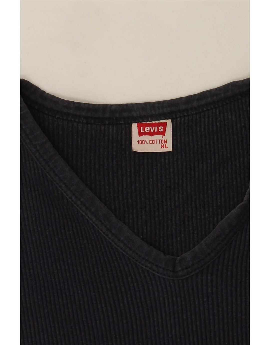 Levi's T-shirt top til kvinder XL marineblå bomuld