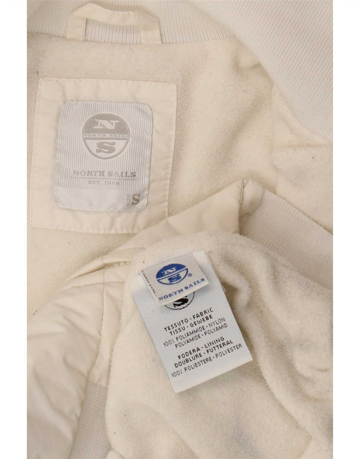 North Sails Herre Bomber Jacket UK 36 Small White Polyamide