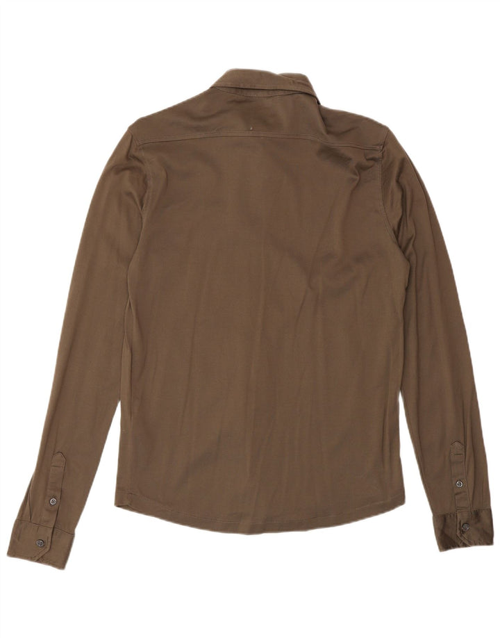 Reiss herreskjorte XS brun bomuld