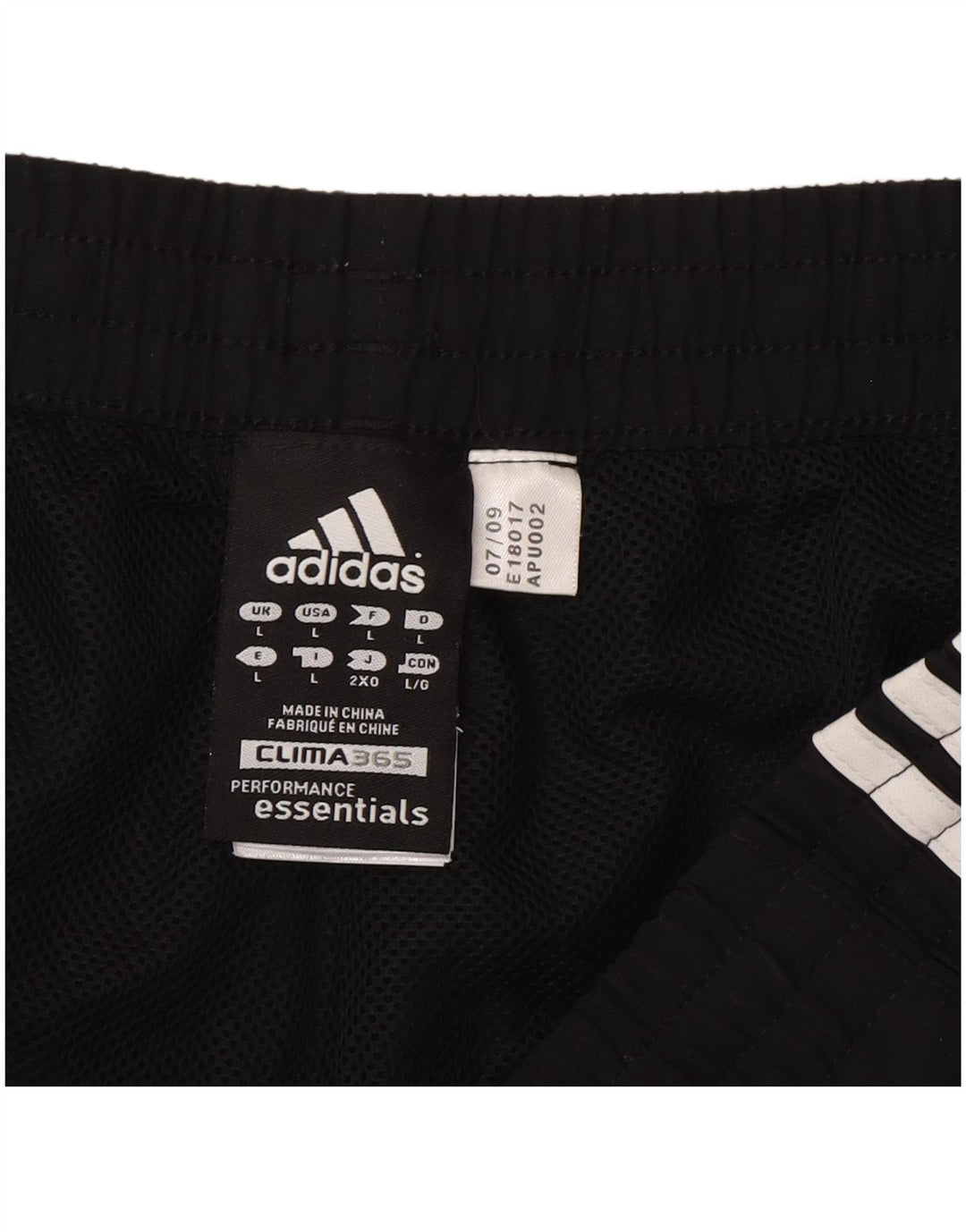 Adidas Herre Sportshorts Large Sort Polyester Sports