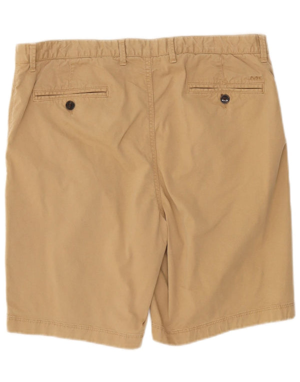 Michael Kors Herre Garment Dyed Chino Shorts W34 Large Beige Bomuld