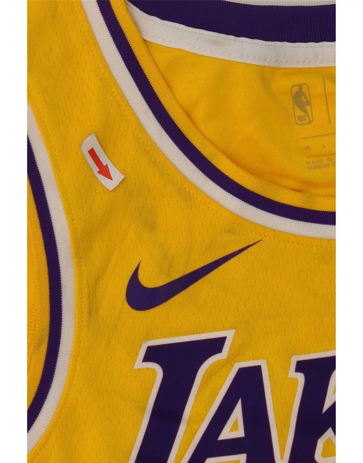 Nike Herre Lakers Grafisk Vest Top Stor Gul Polyester