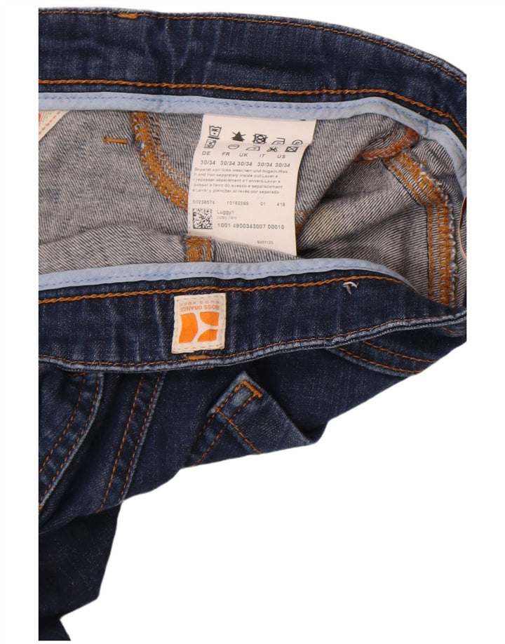Hugo Boss Dame Slim Jeans W30 L27 Marineblå Bomuld