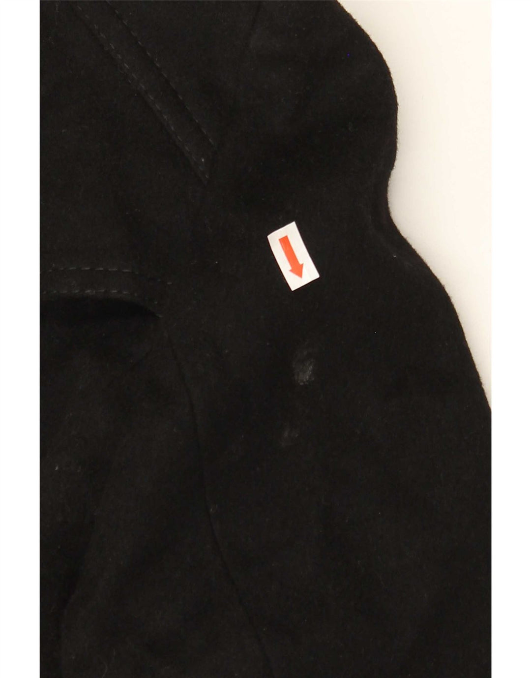 Karen Millen Dame Trench Coat UK 14 Stor sort lammeuld
