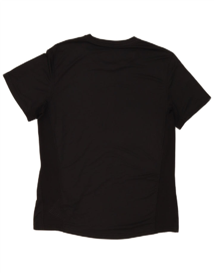Adidas Aeroready T-Shirt Top UK 12/14 Medium Sort Polyester