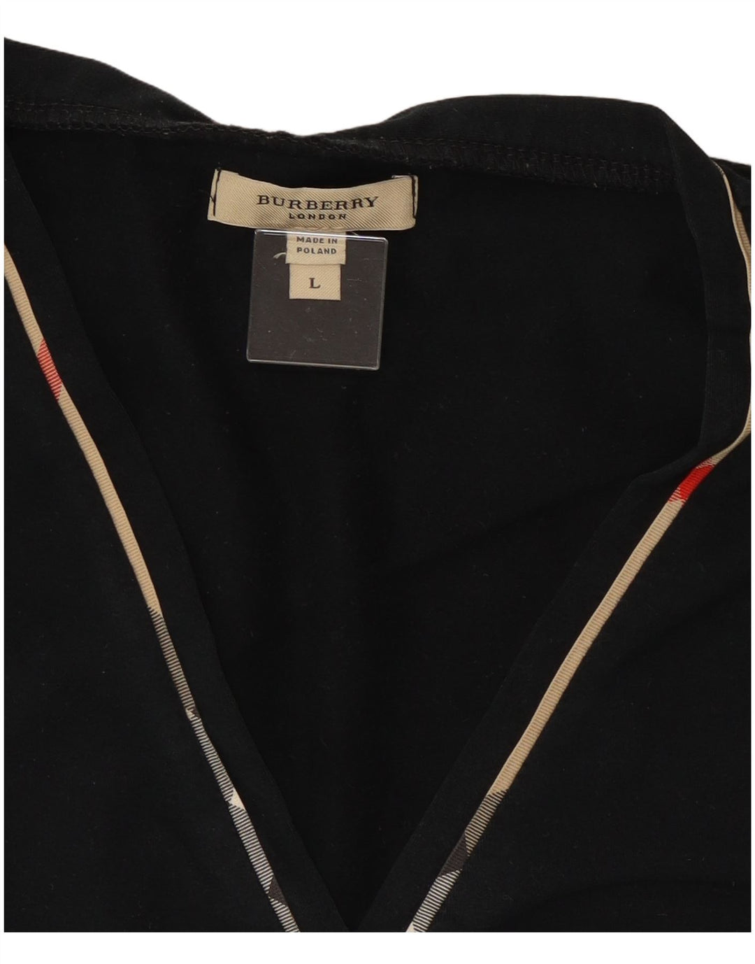 Burberry Dame Top 3/4 ærme UK 14 Large Sort