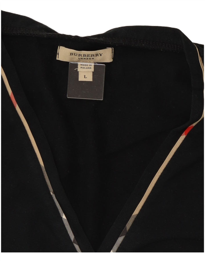 Burberry Dame Top 3/4 ærme UK 14 Large Sort