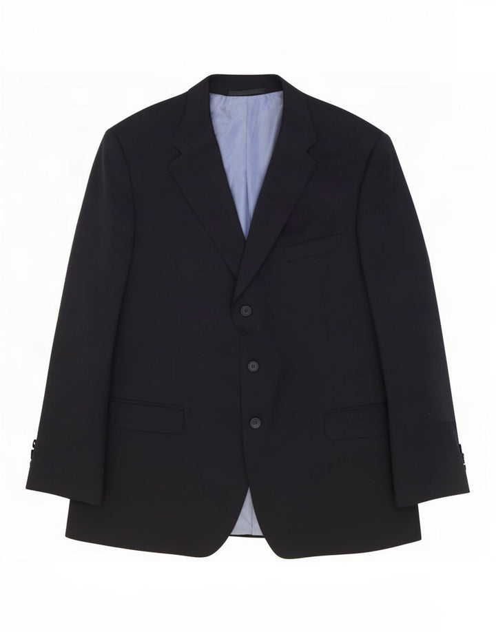 Marks & Spencer Herre 3-knaps blazerjakke UK 44 XL Marineblå Uld