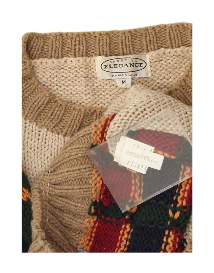 Elegance Herre Crew Neck Jumper Sweater Medium Flerfarvet nyhed