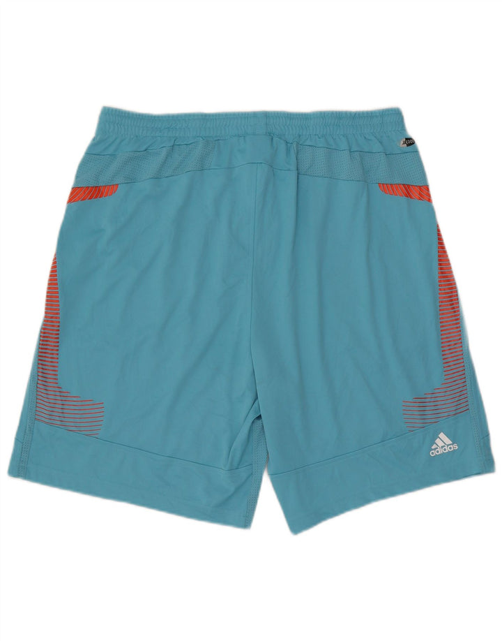 Adidas Herre Climacool Sport Shorts XL Blå Colourblock Polyester