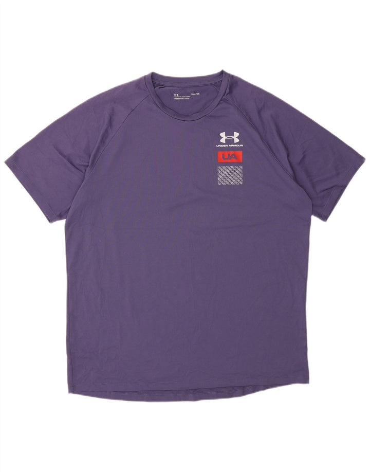 Under Armour Herre Grafisk T-Shirt Top Stor Lilla