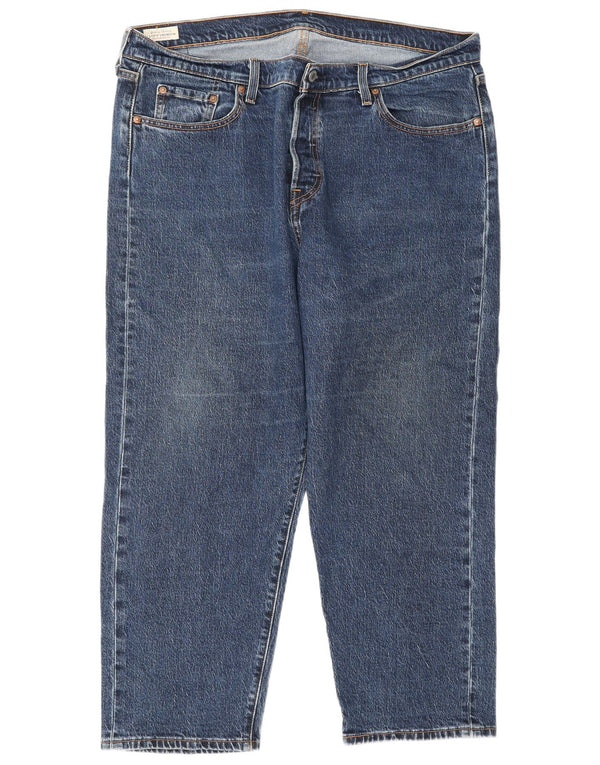 Levi's Dame 501 lige jeans US 16 2XL W40 L26 Blå Bomuld