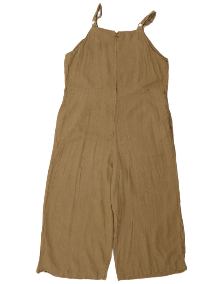 MOSSIMO Dame Ærmeløs Jumpsuit UK 16 Large Beige