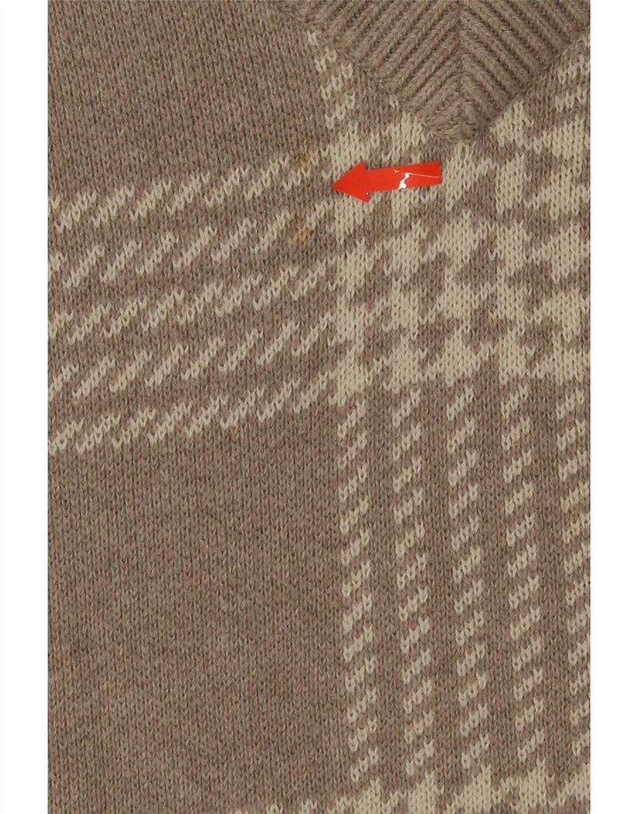 Abercrombie & Fitch Herre Oversized Vest Tank Top Medium Grå Houndstooth