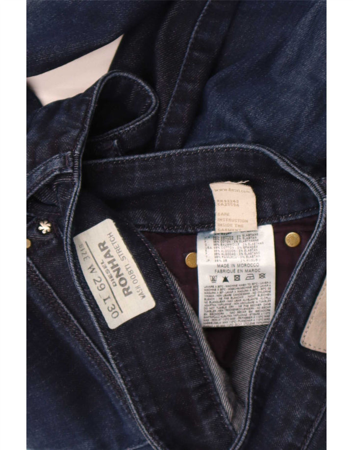 Diesel Dame Ronhar Bootcut Jeans W29 L30 Marineblå Bomuld