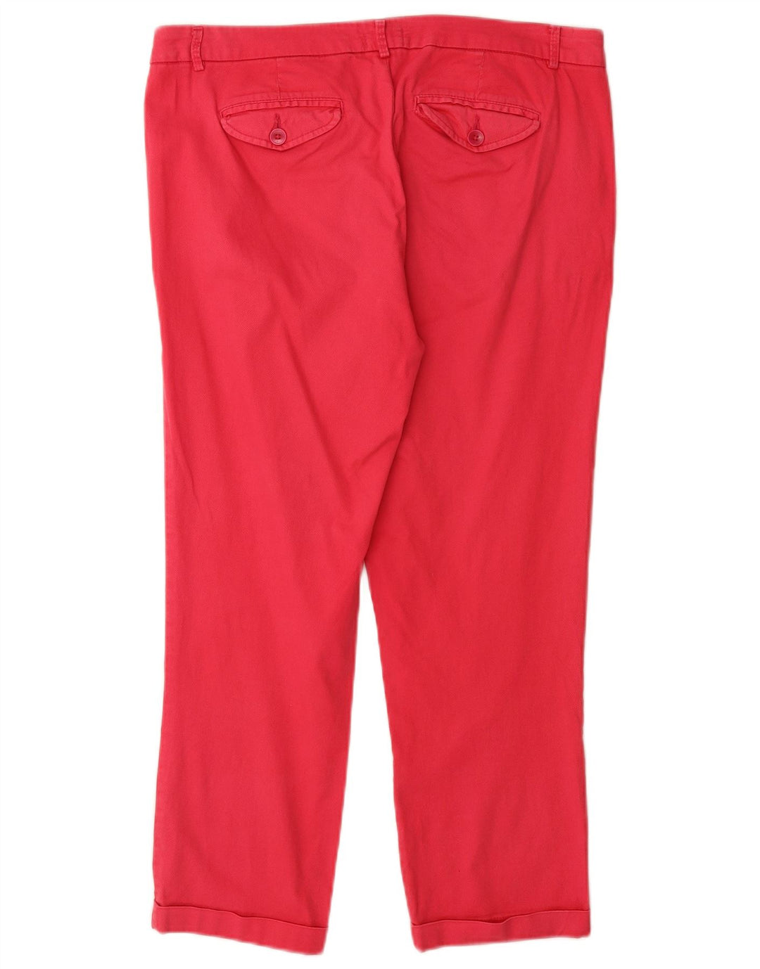 BENETTON Womens Straight Chino Trousers W34 L26 Pink
