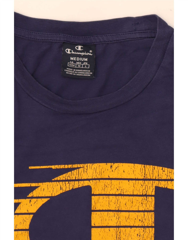 Champion Herre grafisk T-shirt Top Medium Navy Blue