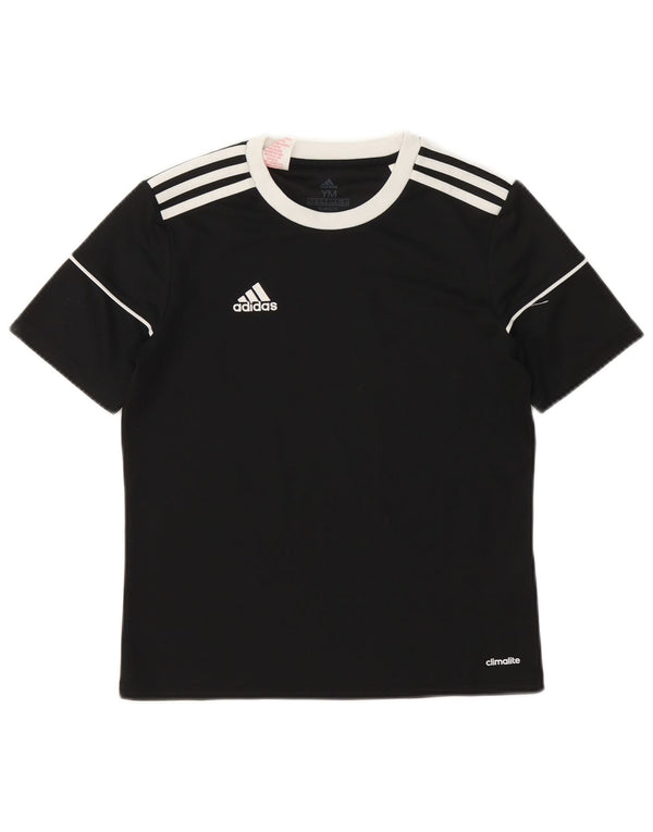 Adidas Boys Climalite T-Shirt Top 11-12 år Medium Sort Polyester