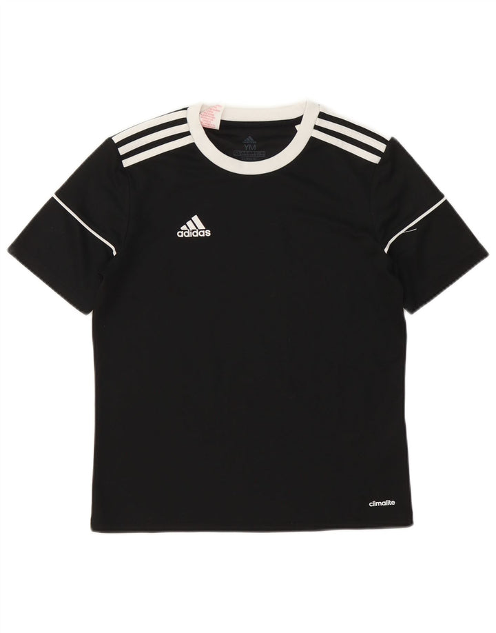 Adidas Boys Climalite T-Shirt Top 11-12 år Medium Sort Polyester