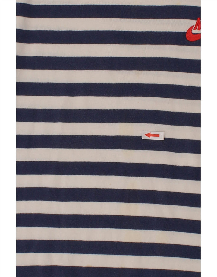 Nike Boys T-Shirt Top 12-13 år Stor marineblå stribet