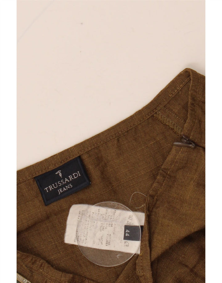 TRUSSARDI A-line nederdel til kvinder IT 44 Medium W29 Brun viskose