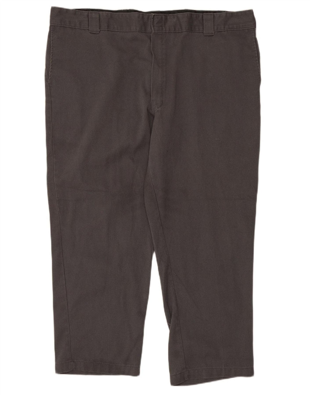 DICKIES Mens Straight Chino Trousers W48 L27 Grey Polyester