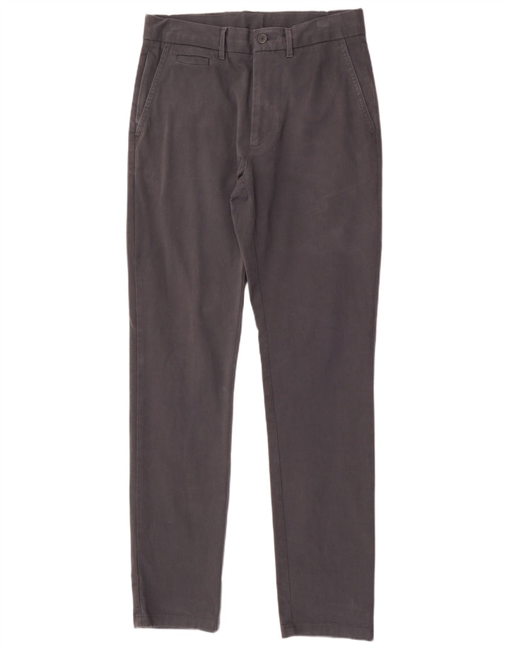 Marks & Spencer Herre Slim Chino Bukser W30 L33 Grå Bomuld