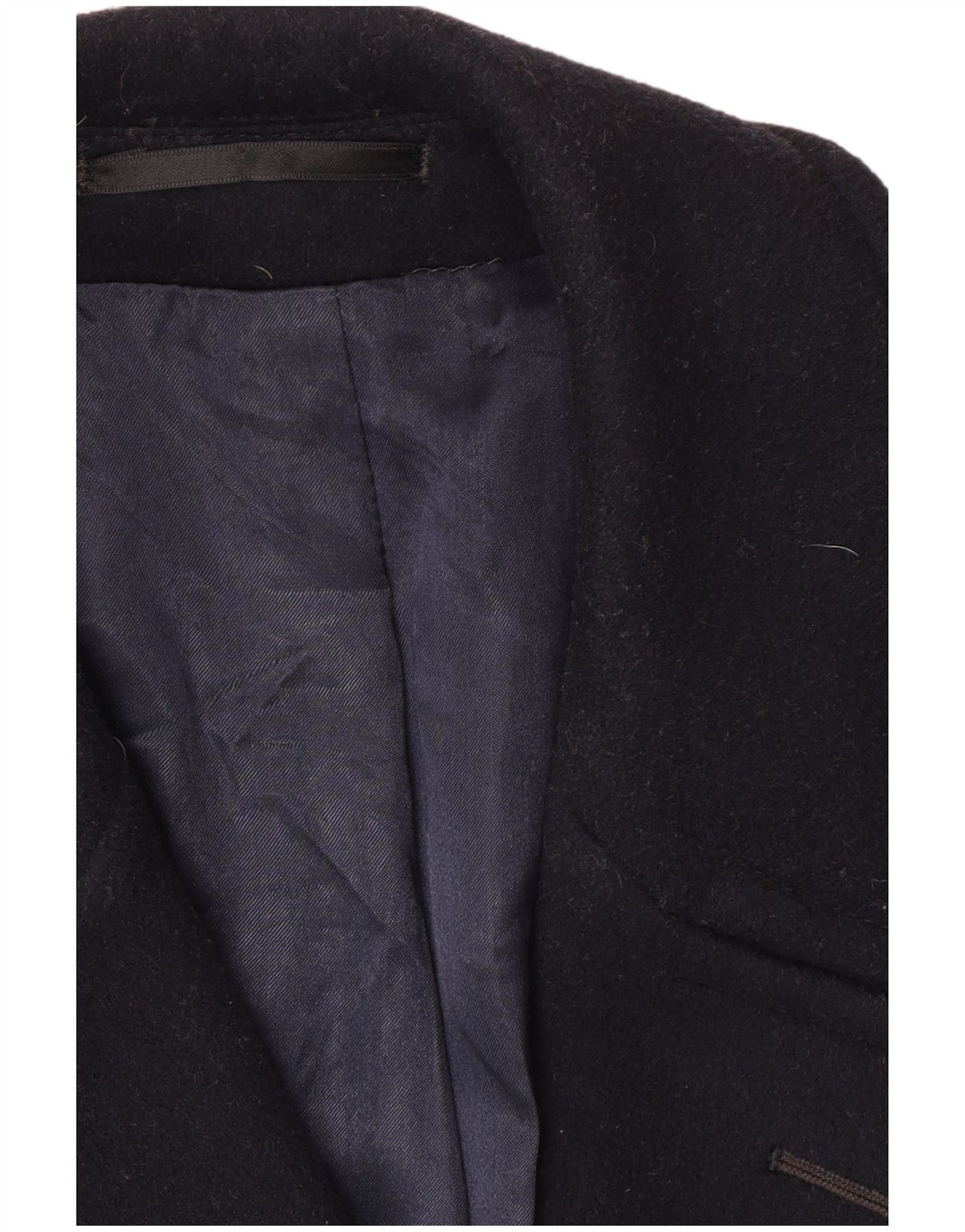 Vintage herre dobbeltradet frakke UK 40 Large Navy Blue