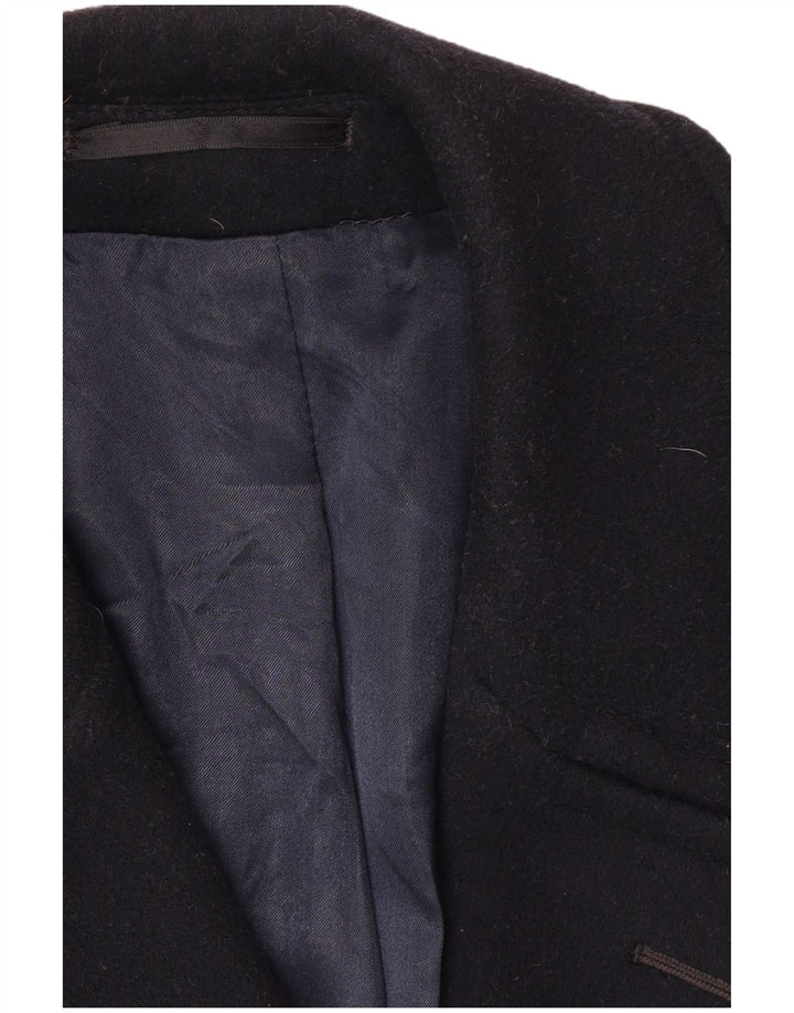 Vintage herre dobbeltradet frakke UK 40 Large Navy Blue