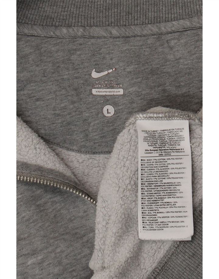 NIKE Træningsdragt til mænd, topjakke, stor grå flækket bomuld
