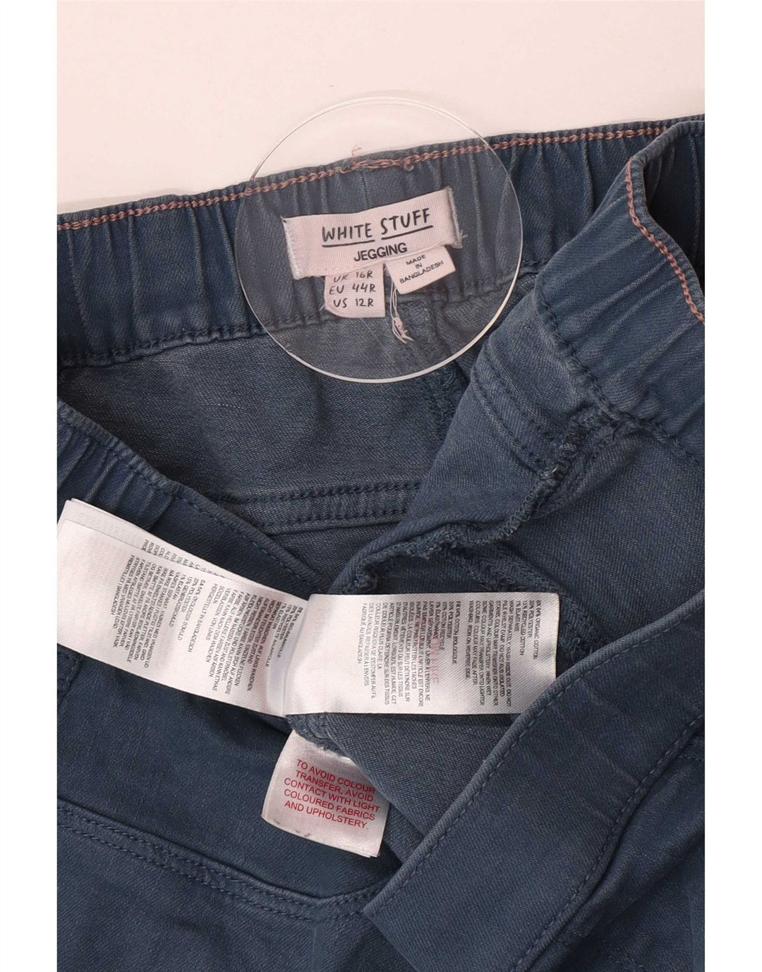 White Stuff Dame Jegging Jeans UK 16 Large W32 L29 Blue Cotton