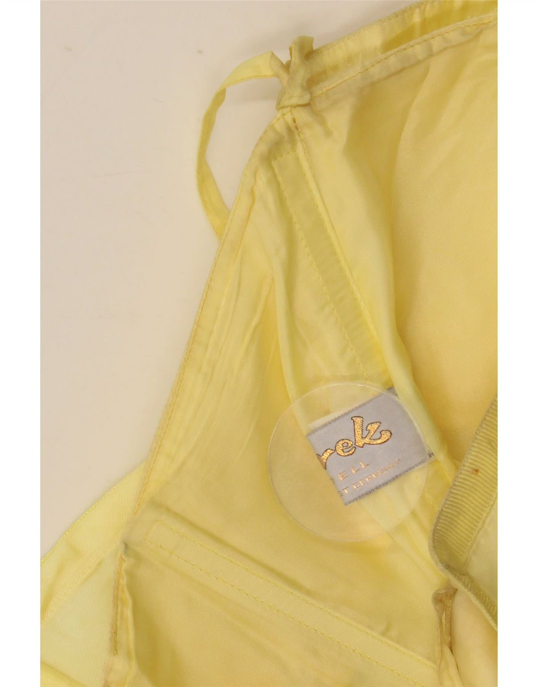 Murek Dame Asymmetrisk Stropløs Kjole EU 38 Medium Yellow Acetate