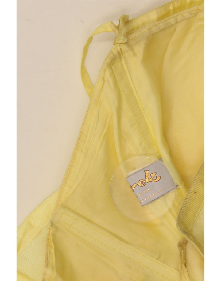 Murek Dame Asymmetrisk Stropløs Kjole EU 38 Medium Yellow Acetate