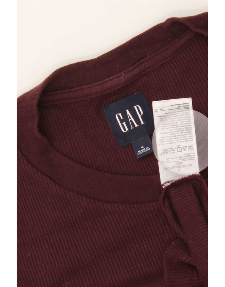 Gap Herre Top Langærmet Medium Bourgogne Bomuld