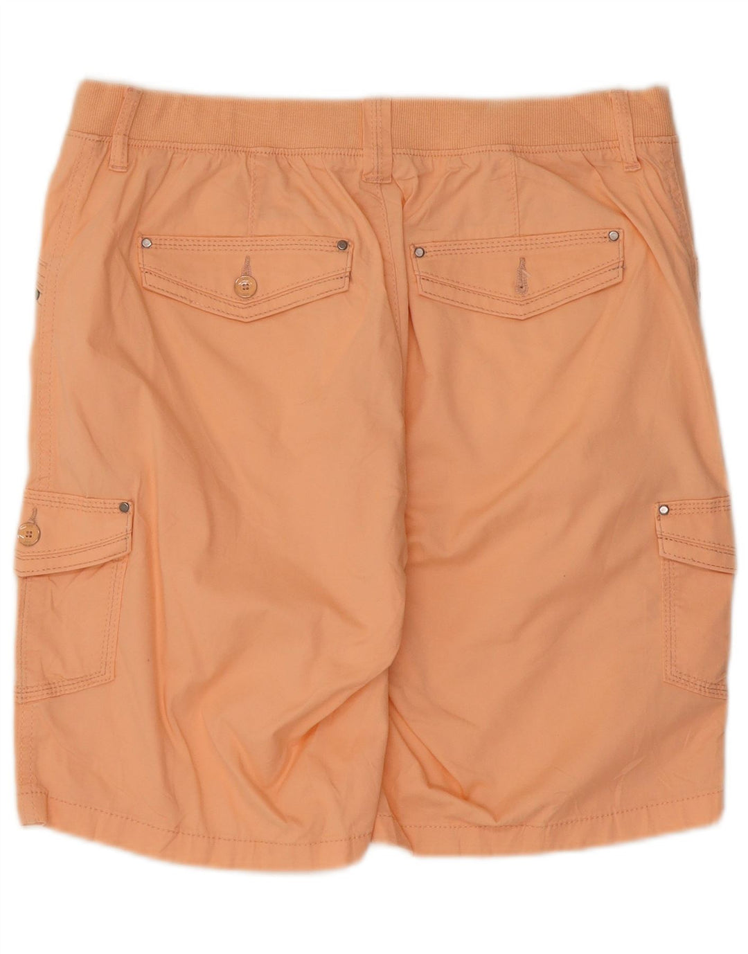 Lee Womens Relaxed Fit Cargo Shorts US 10 Large W32 Orange Bomuld