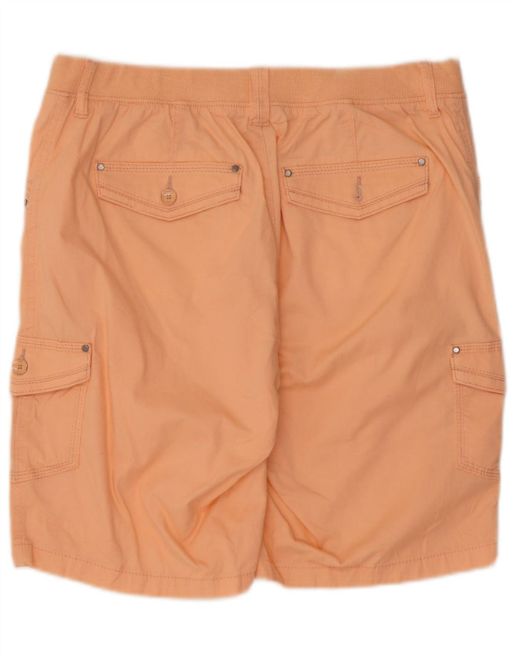 Lee Womens Relaxed Fit Cargo Shorts US 10 Large W32 Orange Bomuld